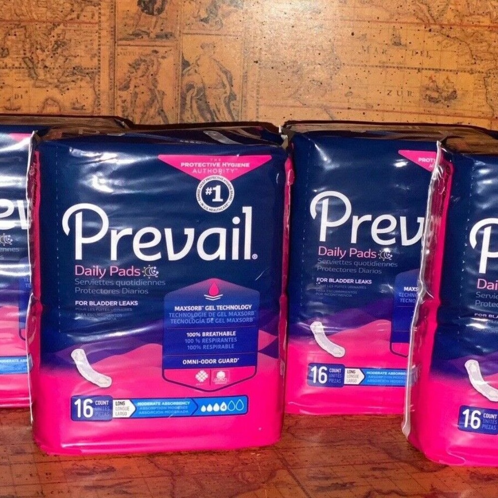 Prevail Pad Long Length Moderate Absorbency 4 pack